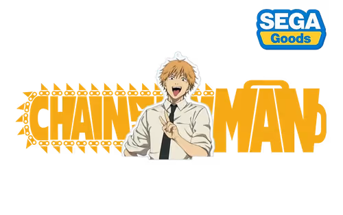 Chainsaw Man Big Clear Keychain With Stand Denji  - Image 1