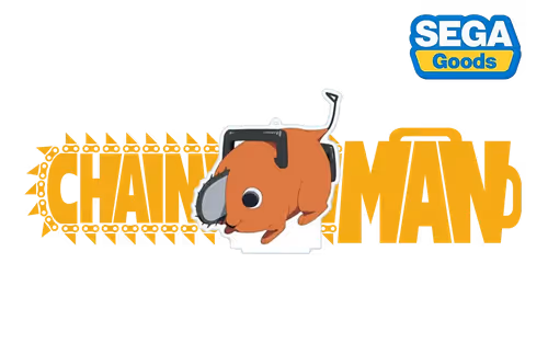 Chainsaw Man Big Clear Keychain With Stand Pochita - Image 1