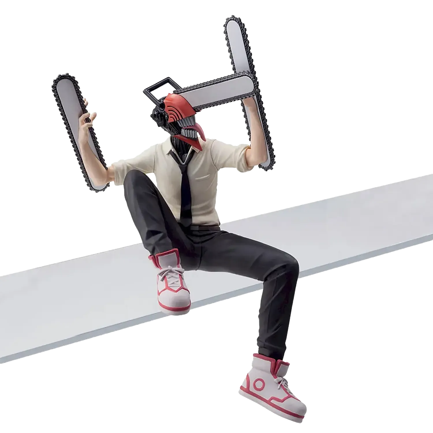 Close-up of Chainsaw Man's chainsaws extending from arms