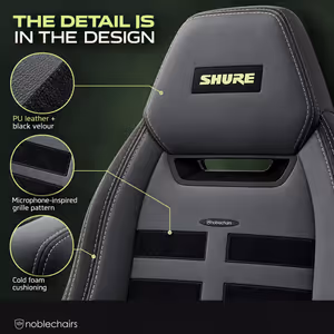 Noblechairs Legend SHURE Gaming Chair - Up to 135° - image 4