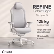 Fractal Design Refine FD-CH-RE1F-02 Fabric Light Gaming Chair - image 2