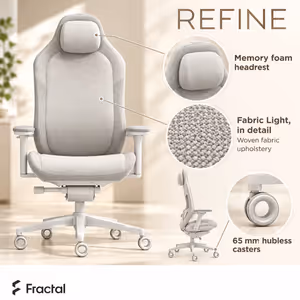 Fractal Design Refine FD-CH-RE1F-02 Fabric Light Gaming Chair - image 4