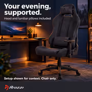 Arozzi AZ-NO-32T2K180-BK Dual Monitor Gaming Setup - image 52