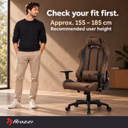 Arozzi Torretta Super Soft Fabric Gaming Chair - Ergonomic Brown - image 2
