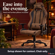 Arozzi Torretta Super Soft Fabric Gaming Chair - Ergonomic Brown - image 4