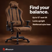 Arozzi Torretta Super Soft Fabric Gaming Chair - Ergonomic Brown - image 6
