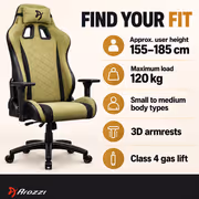 Arozzi Avanti Soft Fabric Ergonomic Office & Gaming Chair - image 3