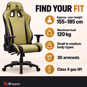 Arozzi Avanti Soft Fabric Ergonomic Office & Gaming Chair - image 3