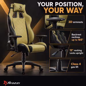 Arozzi Avanti Soft Fabric Ergonomic Office & Gaming Chair - image 5
