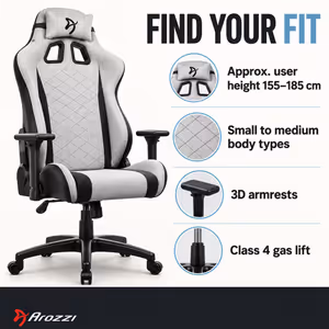 Arozzi Avanti AVANTI-SFB-LG Fabric Ergonomic Gaming Chair - image 3