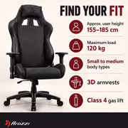 Arozzi Avanti AVANTI-SFB-DG Fabric Ergonomic Gaming Chair - image 3