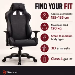 Arozzi Avanti AVANTI-SFB-DG Fabric Ergonomic Gaming Chair - image 3