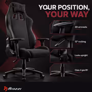 Arozzi Avanti AVANTI-SFB-DG Fabric Ergonomic Gaming Chair - image 5