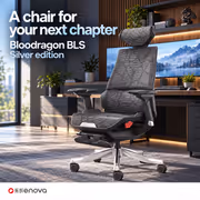 Enova Bloodragon BLS Gaming Chair BLS-002A-YS Silver - 136kg Capacity - image 2