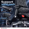 Enova Bloodragon BLS Gaming Chair BLS-002A-YS Silver - 136kg Capacity - image 4