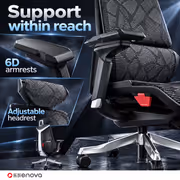 Enova Bloodragon BLS Gaming Chair BLS-002A-YS Silver - 136kg Capacity - image 4