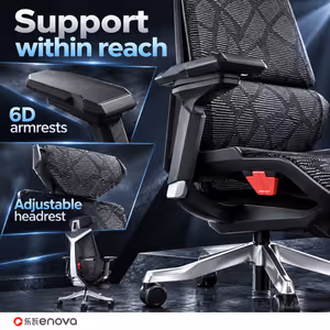Enova Bloodragon BLS Gaming Chair BLS-002A-YS Silver - 136kg Capacity - image 4