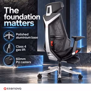 Enova Bloodragon BLS Gaming Chair BLS-002A-YS Silver - 136kg Capacity - image 5