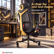 Enova Bloodragon BLS Gaming Chair Gold — 136kg Capacity - image 2