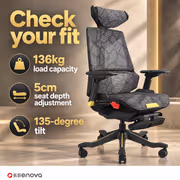 Enova Bloodragon BLS Gaming Chair Gold — 136kg Capacity - image 3