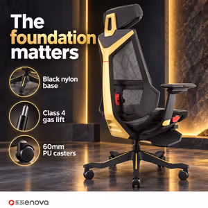 Enova Bloodragon BLS Gaming Chair Gold — 136kg Capacity - image 5