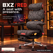 Enova Bloodragon BXZ Gaming Chair — Red, 136kg Capacity - image 2