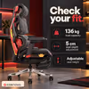 Enova Bloodragon BXZ Gaming Chair — Red, 136kg Capacity - image 3