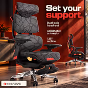 Enova Bloodragon BXZ Gaming Chair — Red, 136kg Capacity - image 4