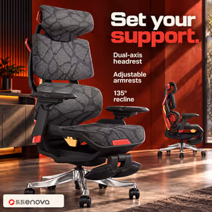 Enova Bloodragon BXZ Gaming Chair — Red, 136kg Capacity - image 4
