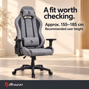 Arozzi Torretta Super Soft Fabric Gaming Chair - Ergonomic, Fluid-Repellent - image 2