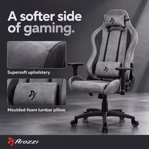Arozzi Torretta Super Soft Fabric Gaming Chair - Ergonomic, Fluid-Repellent - image 5
