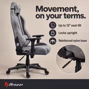 Arozzi Torretta Super Soft Fabric Gaming Chair - Ergonomic, Fluid-Repellent - image 6