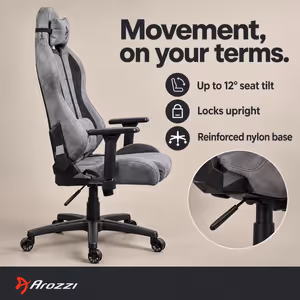 Arozzi Torretta Super Soft Fabric Gaming Chair - Ergonomic, Fluid-Repellent - image 6