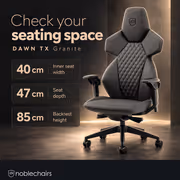 noblechairs Dawn TX Granite Gaming & Office Chair - Lumbar Support - image 3