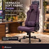 Arozzi Vernazza Soft Fabric Gaming & Office Chair Purple - image 2