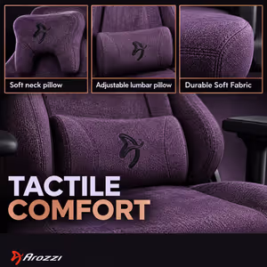 Arozzi Vernazza Soft Fabric Gaming & Office Chair Purple - image 4