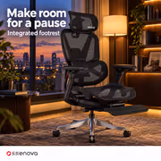 Enova EHJ-005A Black Gaming Chair — 4D Lumbar, 5D Armrest - image 6