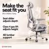 Enova EHJ-008A Gaming Chair — Gray Aluminium Frame & Footrest - image 3