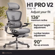 Hinomi H1 Pro V2 Office Chair - Gray, Foldable Comfort - image 2