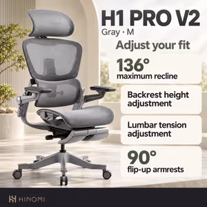 Hinomi H1 Pro V2 Office Chair - Gray, Foldable Comfort - image 2