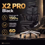Hinomi X2 Pro Ergonomic Office Chair — QuadSync 4-Panel Back - image 2