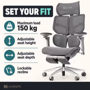 Hinomi X2 Pro Ergonomic Chair — 4-Panel Back, 6D Arms - image 2