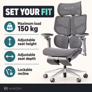 Hinomi X2 Pro Ergonomic Chair — 4-Panel Back, 6D Arms - image 2