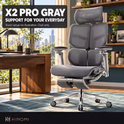 Hinomi X2 Pro Ergonomic Chair — 4-Panel Back, 6D Arms - image 3