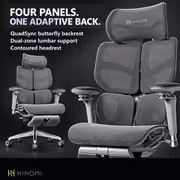 Hinomi X2 Pro Ergonomic Chair — 4-Panel Back, 6D Arms - image 4