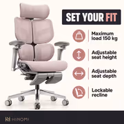 Hinomi X2 Pro Ergonomic Office Chair Pink - image 2