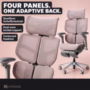 Hinomi X2 Pro Ergonomic Office Chair Pink - image 4