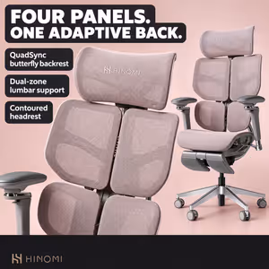 Hinomi X2 Pro Ergonomic Office Chair Pink - image 4