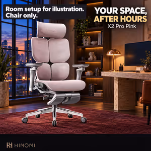 Hinomi X2 Pro Ergonomic Office Chair Pink - image 5