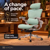 Hinomi H2 Pro MInt Green Ergonomic Office Chair — Lumbar, 6D Arms - image 4